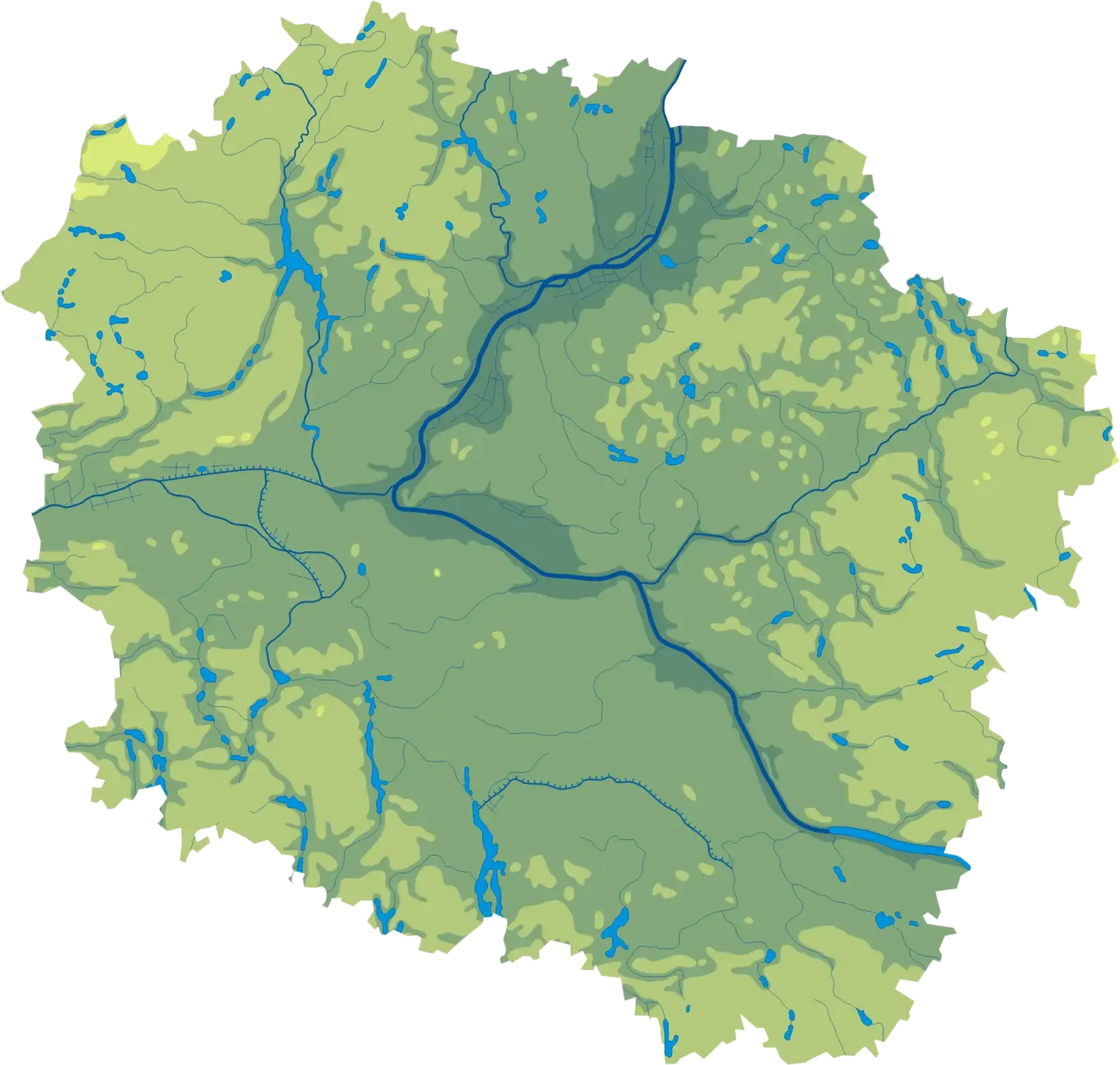 Mapa województwa kujawsko-pomorskiego